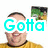 six pixelated images showing a person in a yellow shirt with green background elements, overlaid with cyan text forming 'Gotta be a nerd to hang with ME!' across frames