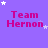Purple background with pink 'Team Hernon' text and white stars in various positions across a