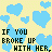 A 4x3 contact sheet of animated frames showing a pixel art design with blue hearts on pastel backgrounds and text about keeping someone as a memory or in the heart.