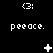 Black background with white pixelated text and symbols arranged in a pattern, showing animation changes in symbols and text across frames