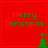 Red square icon with green dotted border displaying 'Merry Christmas' text and a small green tree graphic.