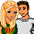 A static image shows a cartoon couple on the left, with multiple repeated 'I YOU ALWAYS' text and heart icons arranged in to the right
