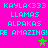 Bright pink background with cyan text repeating 'KAYLA<333 LLAMAS ALPAKAS PE AMAZING!' and two stars, one green and one brown, in the center-right area.