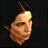Animated sequence showing a character's face transitioning into a glowing object with text overlays.
