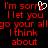 Red pixelated text on black background with a white heart-shaped cursor icon, repeated in two