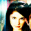A pixelated profile image of a person with long dark hair, showing two where the right hand moves from near the face to the side of the head