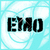Pixelated black text 'EYAD' on a light blue and white gradient background with subtle curved lines.