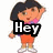 Pixelated cartoon character with dark hair and orange shorts, wearing a pink top and white shoes, displayed in four distinct poses with overlaid text.