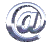 metallic @ symbols in various 3D orientations and partial views on a gray background