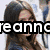six showing a woman with long brown hair in various poses and expressions, with overlaid text reading "reanna Loves Victoria" and "Justice"