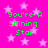 Bright pink background with scattered light pink stars and green text reading "You're A Shining Star" in four identical quadrants.