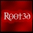 A 47x47 pixel animated contact sheet showing two static frames: a red background with "Root3d" text on the left and green background with "Original Icons .com" text on the right.