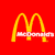 Animated contact sheet of a McDonald's logo animation showing 25 sampled frames arranged in a 5x5 grid on red background with yellow arches and white text.