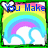 Pixelated rainbow with white clouds, blue text reading "You Make Me Smile In Colors" and a small butterfly icon in the top-left corner.