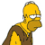 Pixelated yellow-skinned character with brown hair, wearing a brown jacket over a yellow shirt, looking slightly downward with a neutral expression.