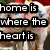 A four- of pixelated pig characters with text overlays reading "home is where the heart is" and "and the mess!!!!!", featuring pink cheeks, blue markings on faces, and red-and-green backgrounds