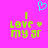 Pixelated text 'I LOVE my gr' in green with a small heart symbol, set against a bright pink background with a cyan heart icon above.