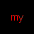 A static contact sheet of a My Chemical Romance-themed animated buddy icon featuring repeated text and a partial photo of a person with dark hair against a black background.