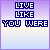 Animated contact sheet of 11 frames showing a text-based buddy icon with changing script font for 'Dying' over static pixelated text 'LIVE LIKE YOU WERE'.