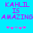 Pixelated text on cyan background with pink and purple lettering and star symbols.