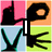 pixelated icons with changing hand gestures and text, featuring 'I', 'LOVE', and 'YOU' in bold white letters over colored backgrounds