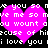 Two overlapping pink hearts on black background with white pixelated text repeating phrases like 'you so me you so me' and 'i love you i love you'.