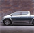 Pixelated side view of a silver sedan with dark tinted windows on a gradient background.