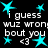 Pixelated text and cyan stars on black background with repeated phrases and heart symbol.