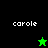 Four display the name 'carole' with a green star and black star alternating between top-right and bottom-left positions