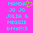 Pixelated cyan text on bright pink background with green heart symbol replacing 'O' in 'MANDA', repeated twice side-by-side.