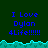 Pixelated text reads "I Love Dylan 4Life!!!!!" in blue on dark green background with cyan wave border.