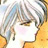 Pixelated anime-style character with light-colored hair and closed eyes, wearing a white top against a yellow background.