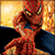 Spider-Man in red and blue costume with webbed pattern, posed with fists clenched against fiery background, transitioning to blue background with white number 2.