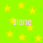 Green background with yellow stars and repeated pink text 'Diane' in four locations.
