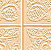Four square panels display abstract swirling patterns in beige, brown, and white tones with subtle pixelation.