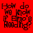Four display the text 'How do we know if Emo's bleeding?' in pixelated black font on red, pink, white, and light pink backgrounds