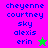Pixelated text list with names and a star symbol on two background colors, changing from pink to green while maintaining the same layout.