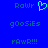 Blue background with pixelated text and a cyan heart symbol, showing repeated textual elements in two