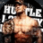 Pixelated image of a shirtless muscular man with tattoos, overlaid with large white blocky text reading "AU LLE" on a dark background.