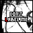 Six- of black-and-white abstract line art with 'DON'T LABEL ME' text, each highlighting a different letter in red