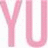 Animated text 'YUM' in pink and yellow colors with a gray background section.