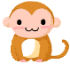 Pixelated monkey avatar with brown fur, pink cheeks, and white belly in nine distinct poses showing varied eye shapes and mouth expressions.