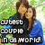 A four- of pixelated images with overlaid text: top-left couple, top-right single person, bottom-left close-up woman, all on varied backgrounds