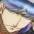 A 48x48 pixel buddy icon featuring a close-up of an anime-style character's face with blue hair and closed eyes, alongside text reading "Anime IM" and "COM" on a black background.