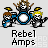 Pixel art of three cartoon drummers with brown, black, and yellow hair; the central drummer's arms move between raised and lowered positions across frames.