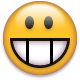 Yellow circular emoji faces with black outlines and various expressions including smiling, frowning, winking, and surprised looks arranged in a