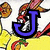 six shows a cartoon character with yellow clothing and red accents, overlaid by changing letters or numbers in various colors against black backgrounds
