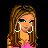Pixel art contact sheet showing multiple frames of a cartoon woman in pink attire with text fragments, set against black background with gray transparency area.