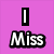 A four- with text and a pixelated character; top-left shows 'I Miss' on purple, bottom-left shows 'VMK!' on orange, top-right shows a character in a pink dress and party hat