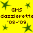 Yellow background with green star shapes and repeated text elements in dark brown pixelated font.